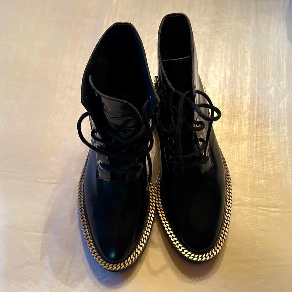 Sandro Paris Audrey Chain Boots Black Size 35 (US 4.5-5)